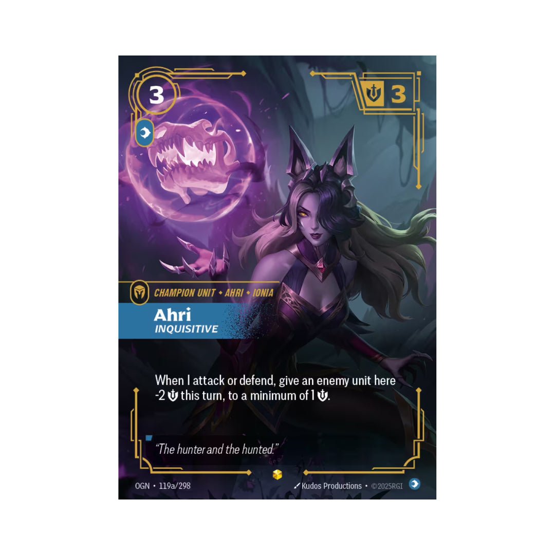 Ahri - Inquisitive (OGN - 119a) - Cards Beyond