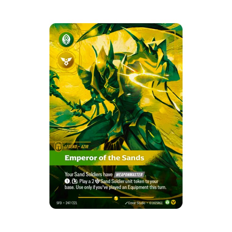 Azir - Emperor of the Sands (SFD - 247) - Cards Beyond