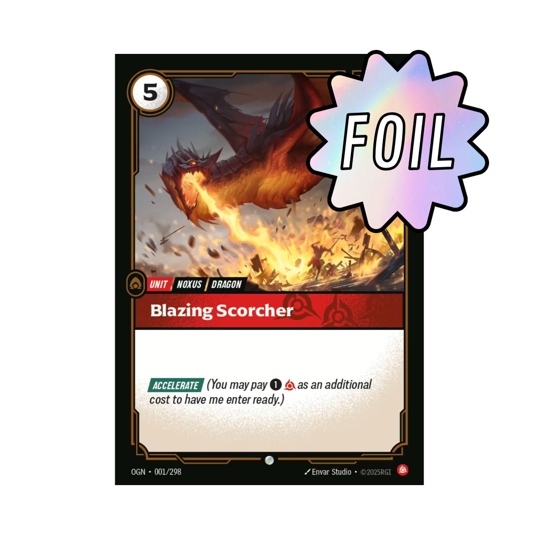 Blazing Scorcher (OGN - 001) - Cards Beyond