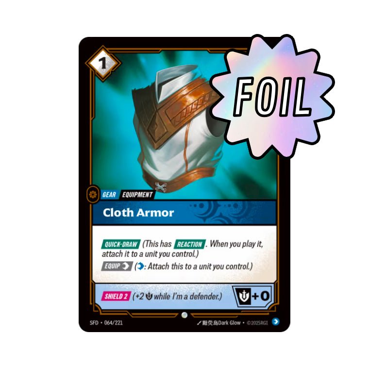 Cloth Armor (SFD - 064) - Cards Beyond