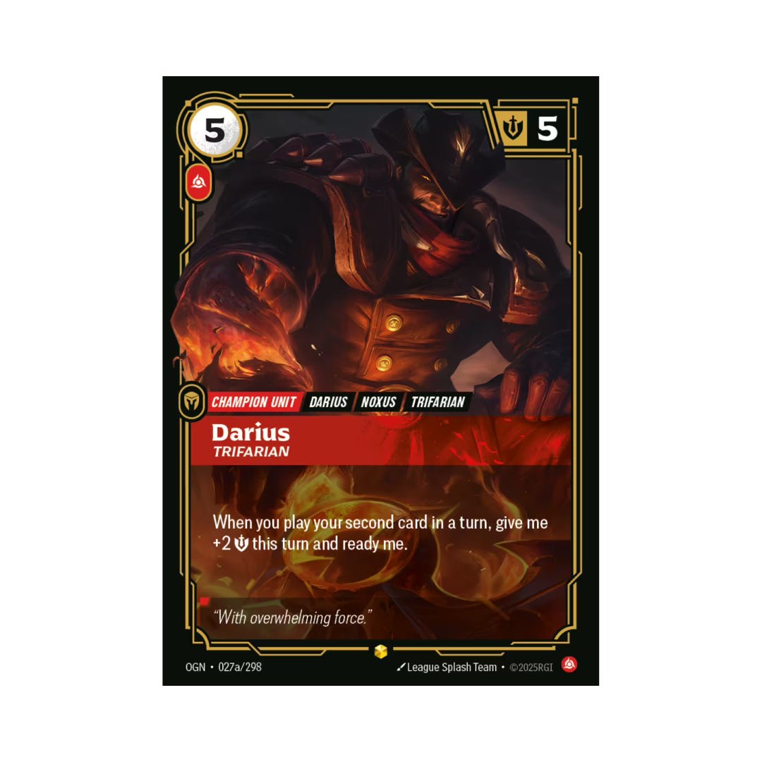 Darius - Trifarian (OGN - 027a) - Cards Beyond