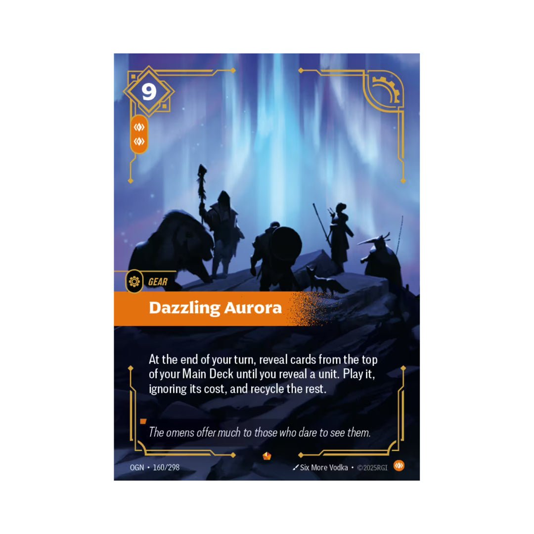 Riftbound: League Of Legends TCG Card - Dazzling Aurora (Epic GEAR), Chinese Language, OGN Set, Near Mint League Of Legends Card Riftbound: League Of Legends TCG Card - Dazzling Aurora (Epic GEAR), Chinese Language, OGN Set, Near Mint League Of Legends Card