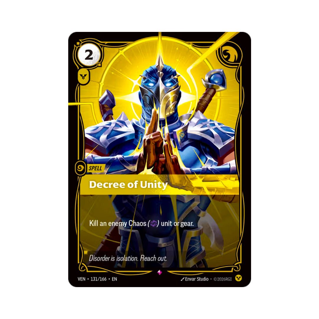 Decree of Unity (VEN-131) - Cards Beyond