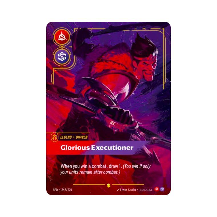 Riftbound | Draven - Glorious Executioner (SFD-242) – Cards Beyond