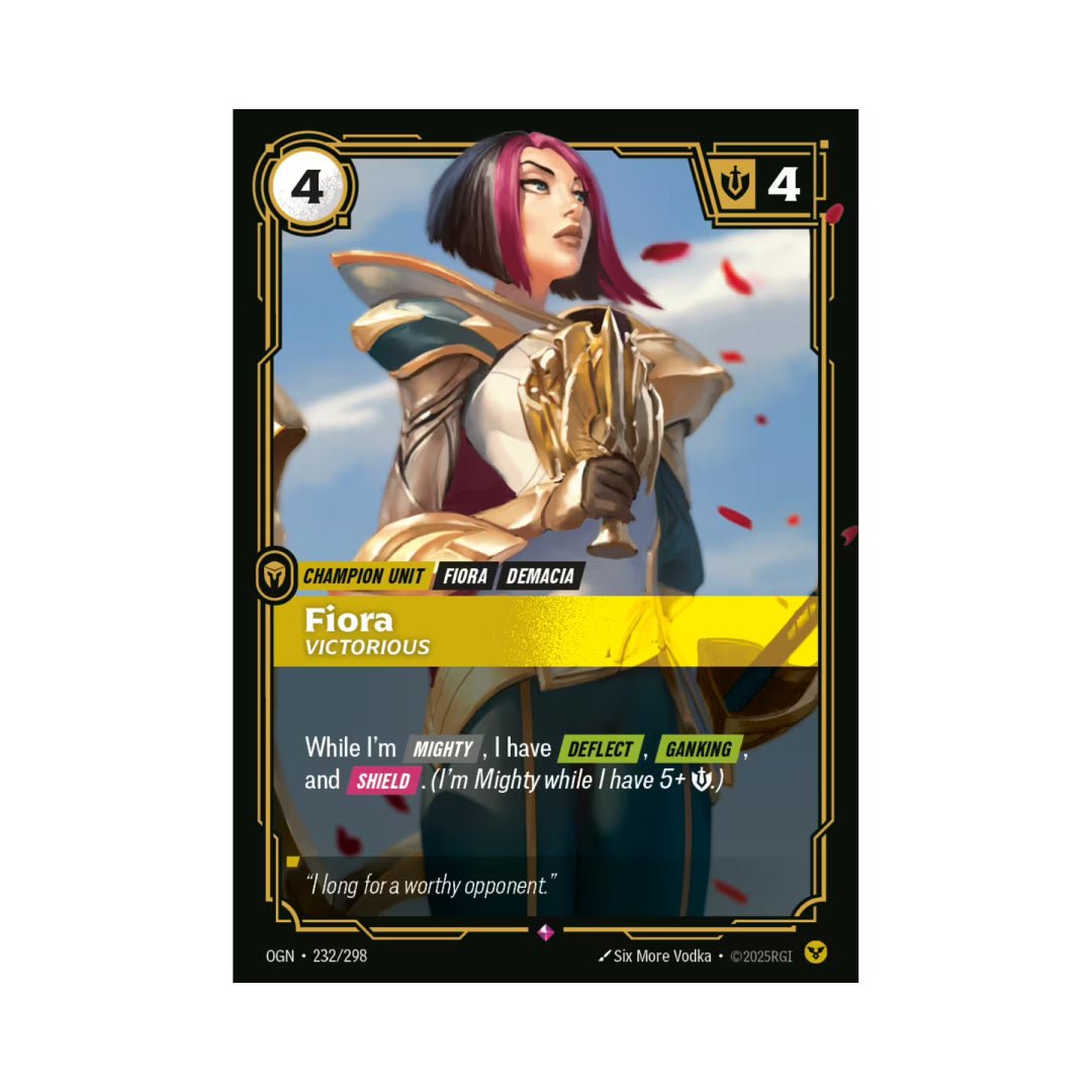 Fiora - Victorious (OGN - 232) - Cards Beyond