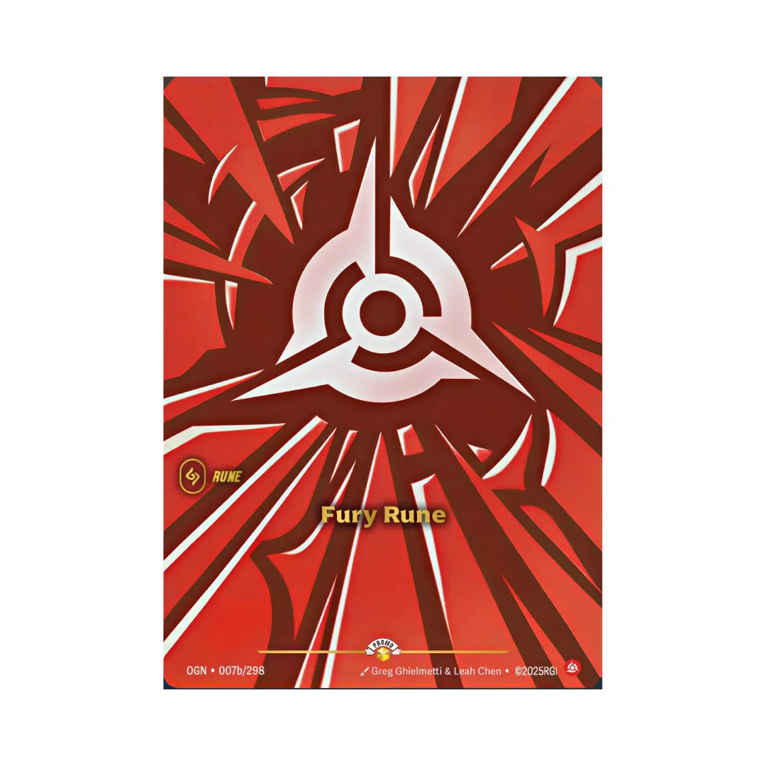 Fury Rune (OGN - 007b) - Cards Beyond