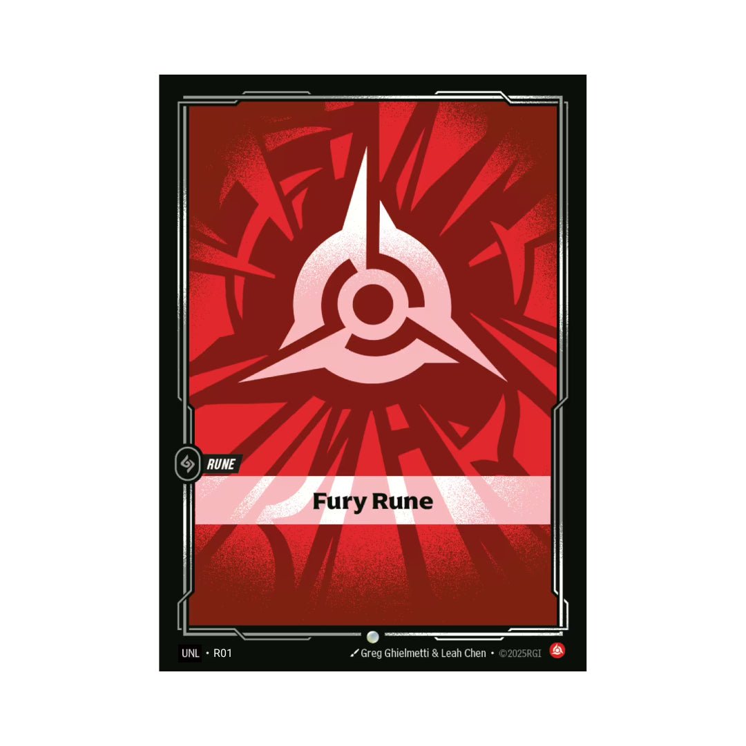 Fury Rune (UNL - R01) - Cards Beyond