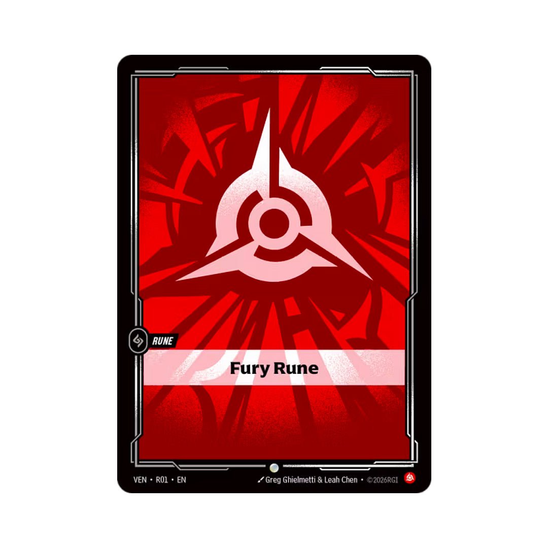 Fury Rune (VEN-R01) - Cards Beyond