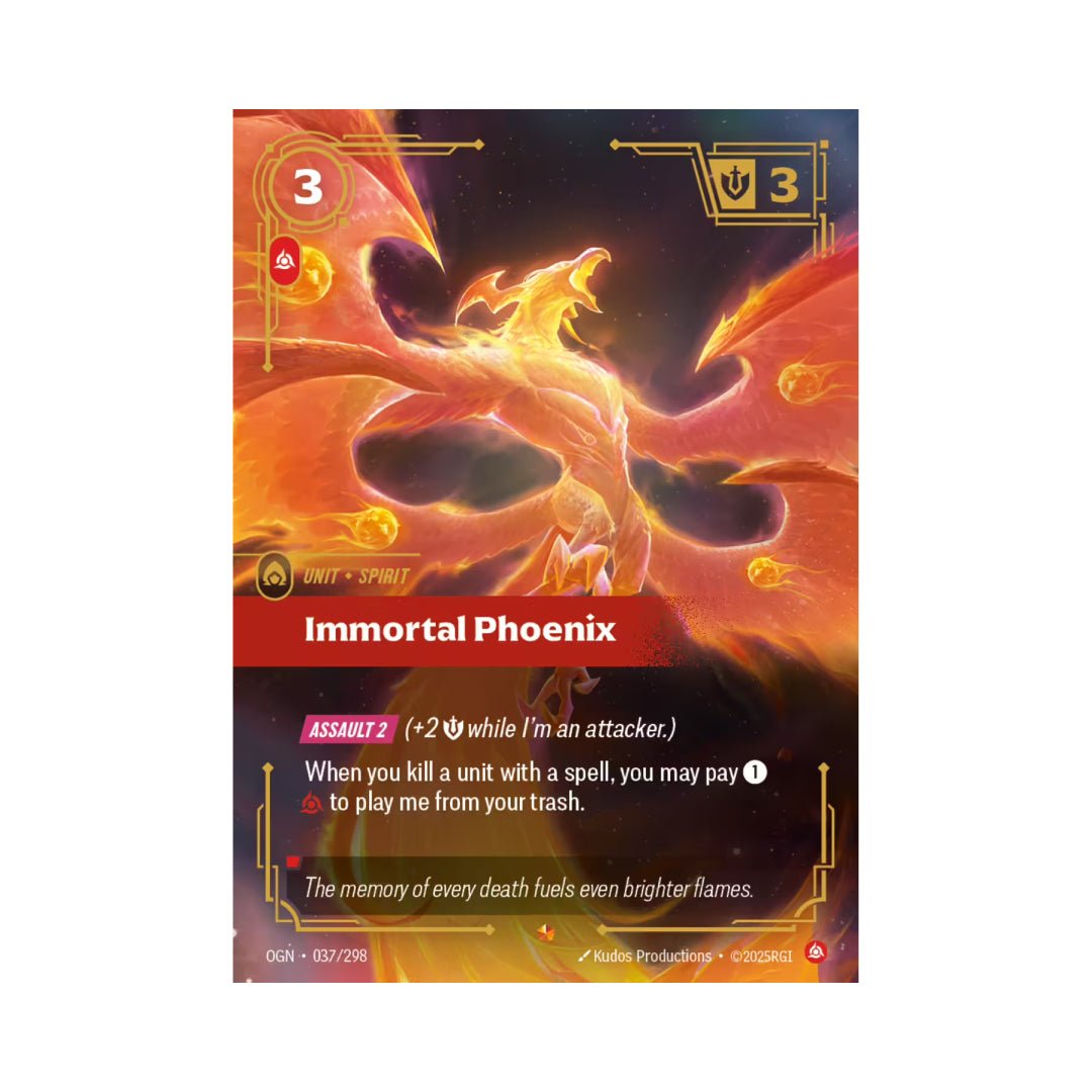 Immortal Phoenix (OGN - 037) - Cards Beyond