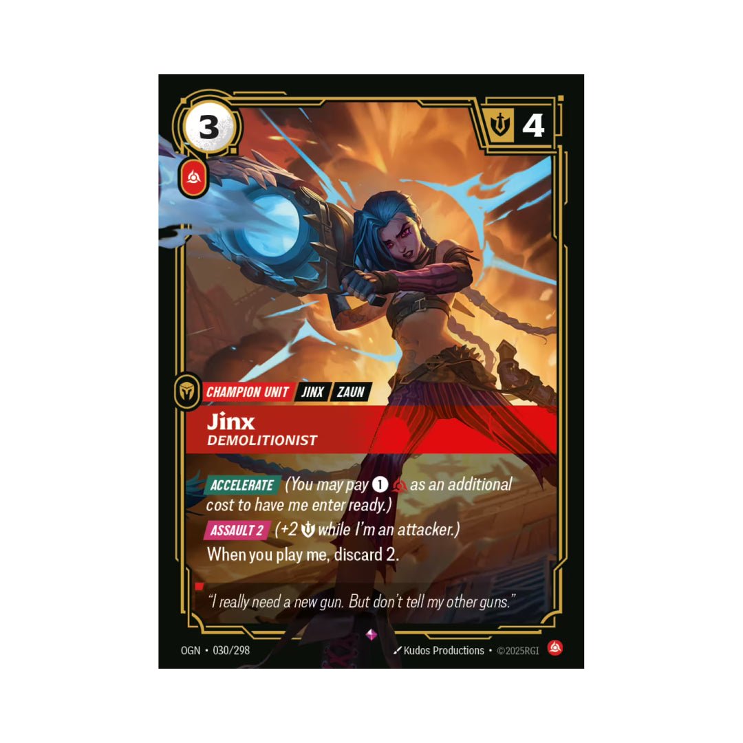 Jinx - Demolitionist (OGN - 030) - Cards Beyond
