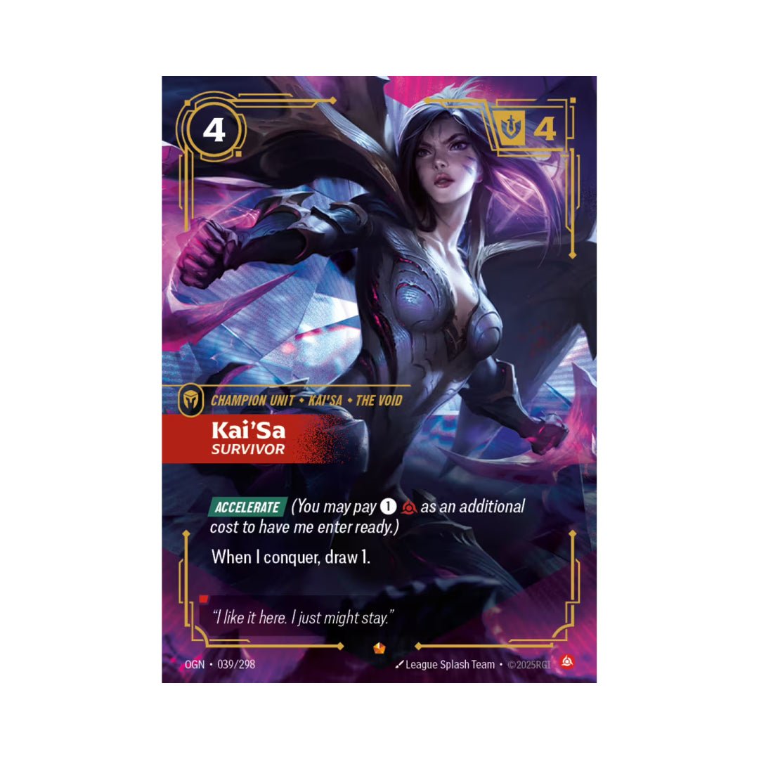 Riftbound | Kai'Sa - Survivor (OGN-039) – Cards Beyond
