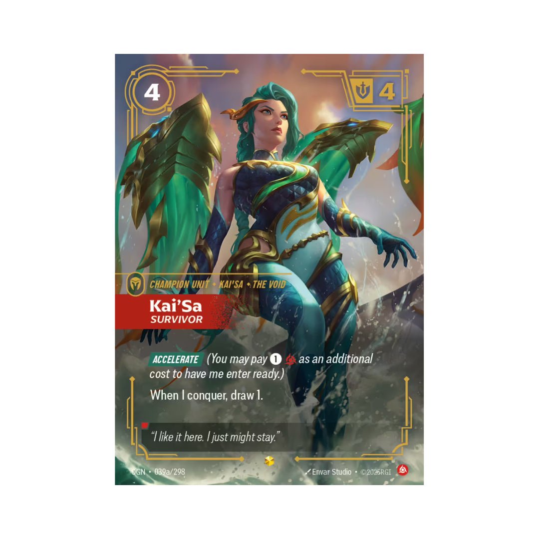 Kai'Sa - Survivor (OGN - 039a) - Cards Beyond