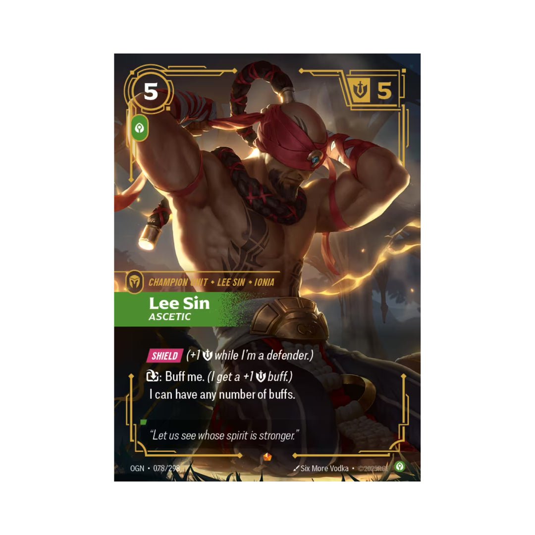 Lee Sin - Ascetic (OGN - 078) - Cards Beyond