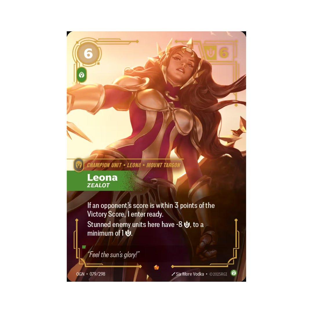 Leona - Zealot (OGN - 079) - Cards Beyond