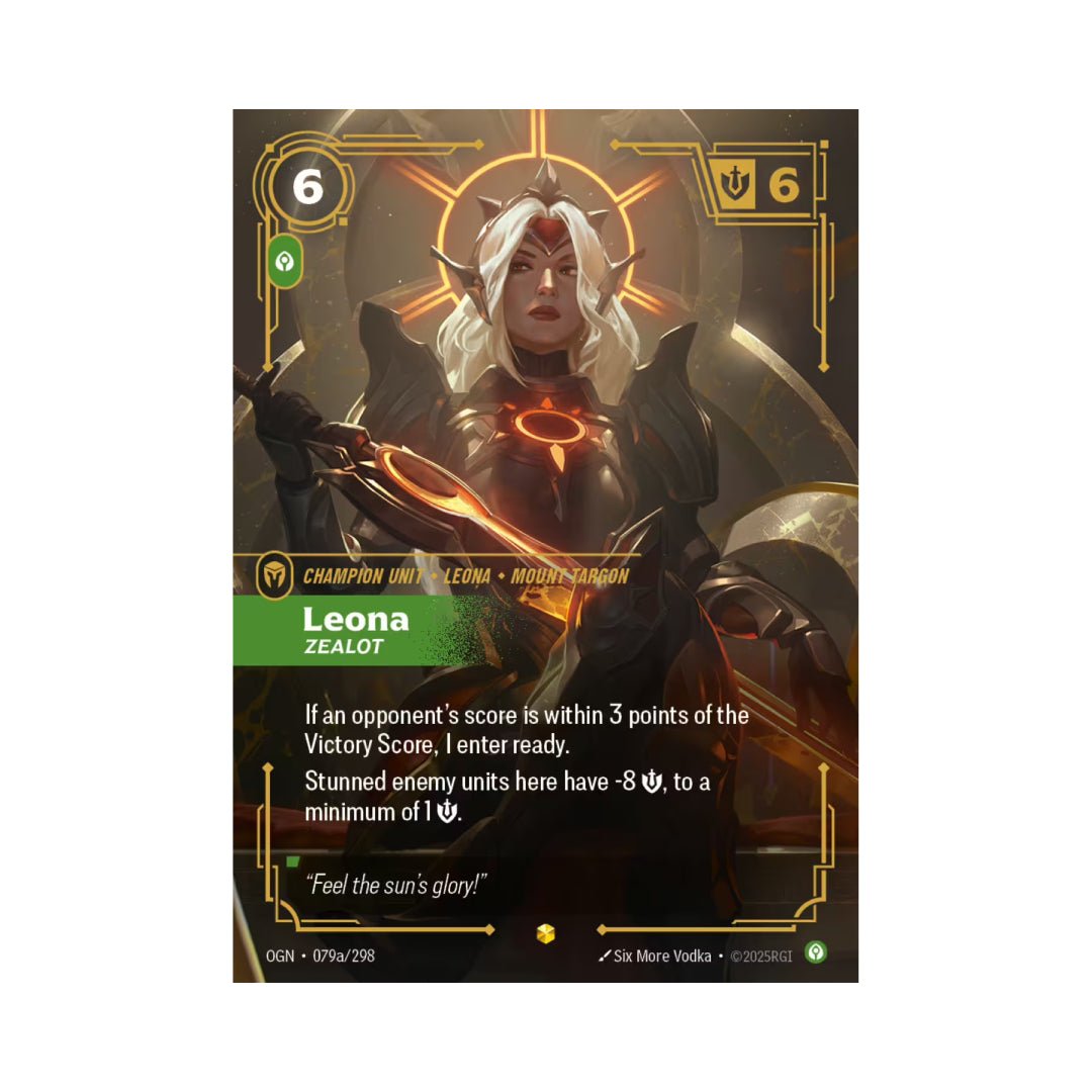 Leona - Zealot (OGN - 079a) - Cards Beyond
