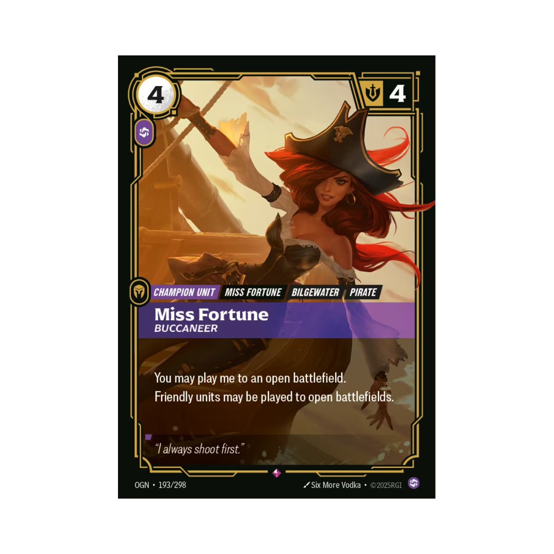 Miss Fortune - Buccaneer (OGN - 193) - Cards Beyond