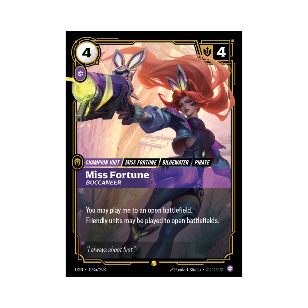 Miss Fortune - Buccaneer (OGN - 193a) - Cards Beyond
