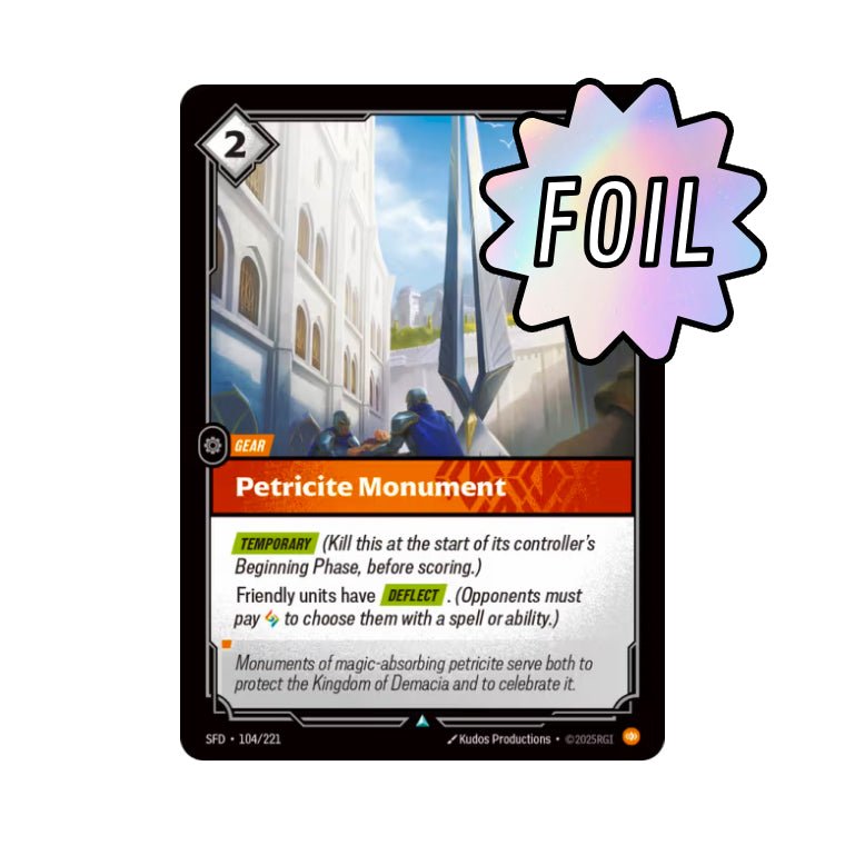 Petricite Monument (SFD - 104) - Cards Beyond
