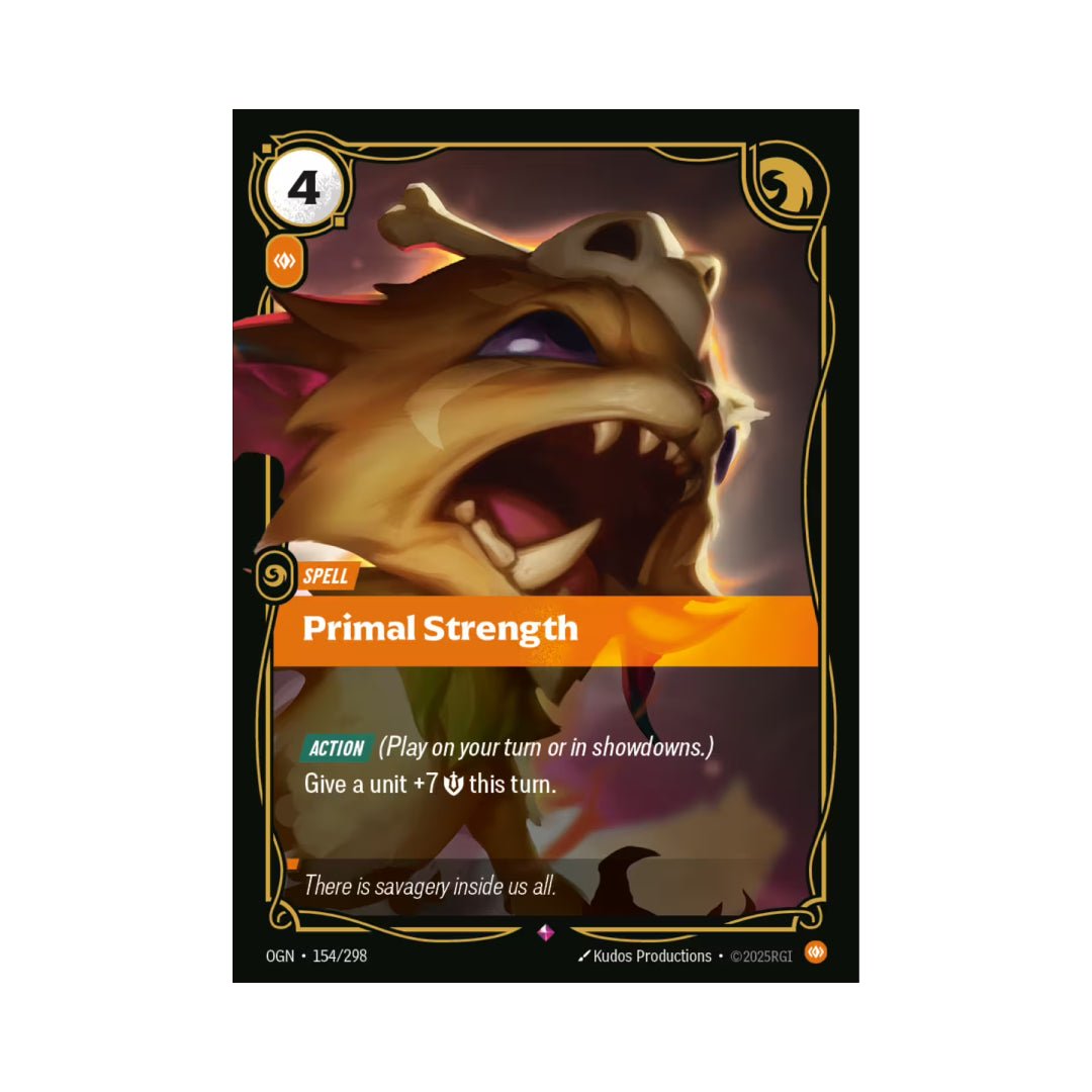 Primal Strength (OGN - 154) - Cards Beyond