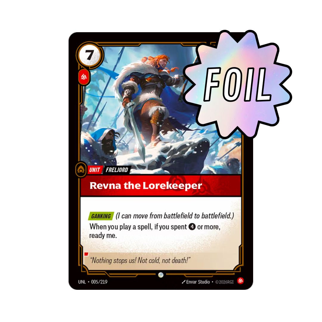 Revna the Lorekeeper (UNL - 005) - Cards Beyond