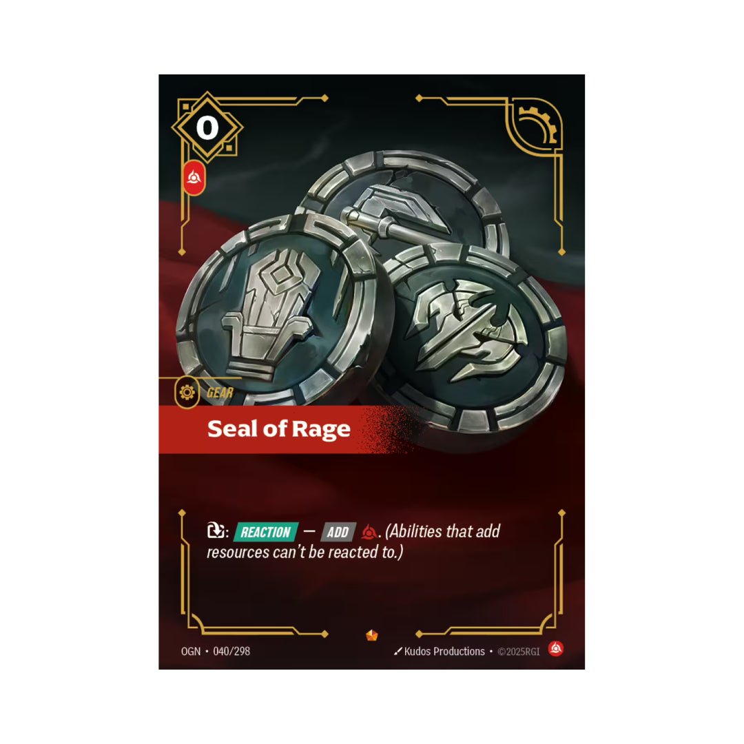 Seal of Rage (OGN - 040) - Cards Beyond