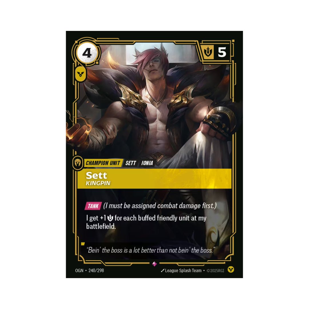 Sett - Kingpin (OGN - 240) - Cards Beyond