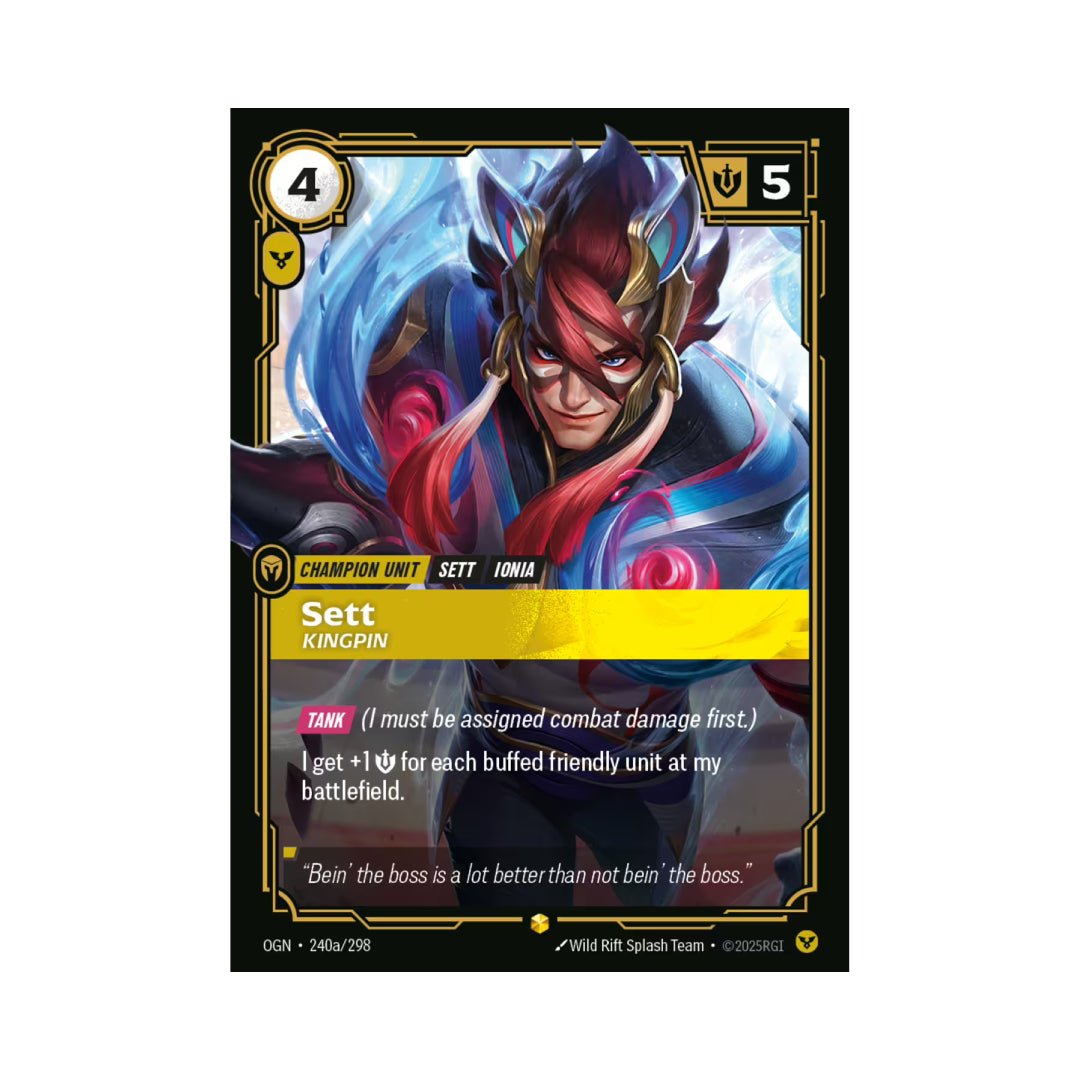 Sett - Kingpin (OGN - 240a) - Cards Beyond
