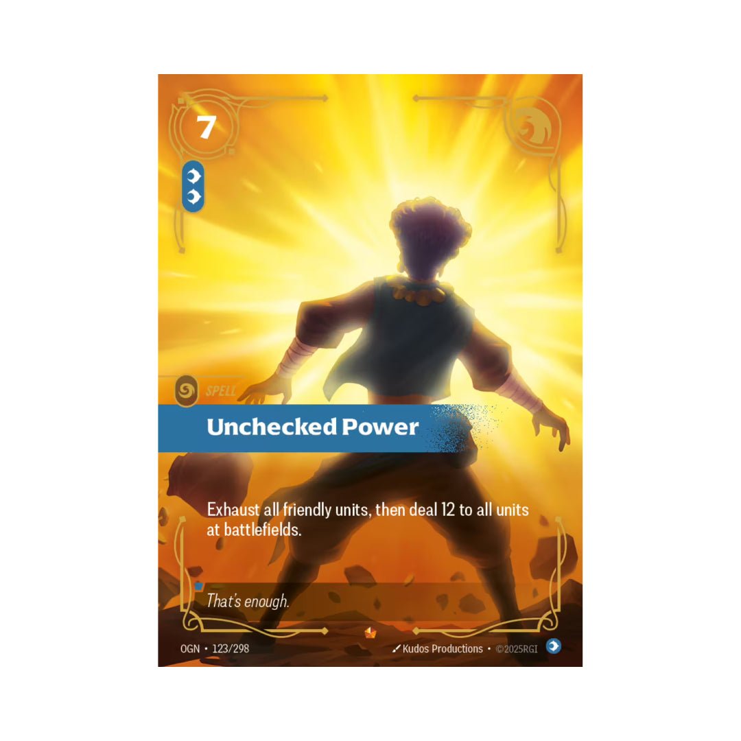 Unchecked Power (OGN - 123) - Cards Beyond