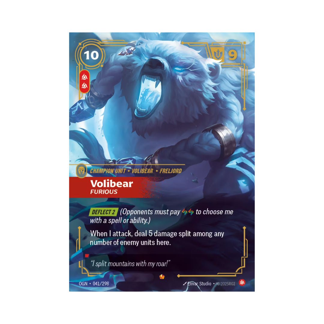 Volibear - Furious (OGN - 041) - Cards Beyond