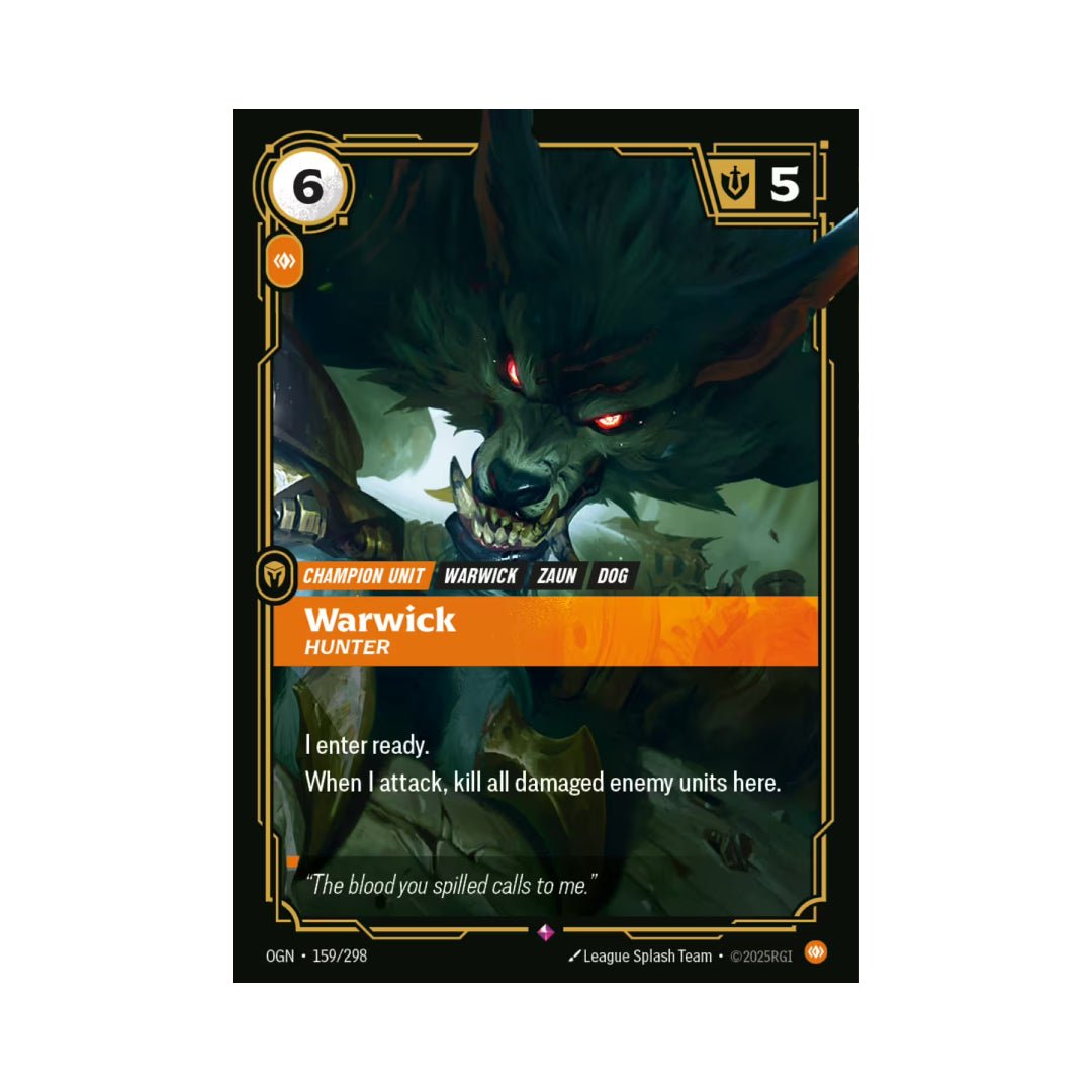 Warwick - Hunter (OGN - 159) - Cards Beyond