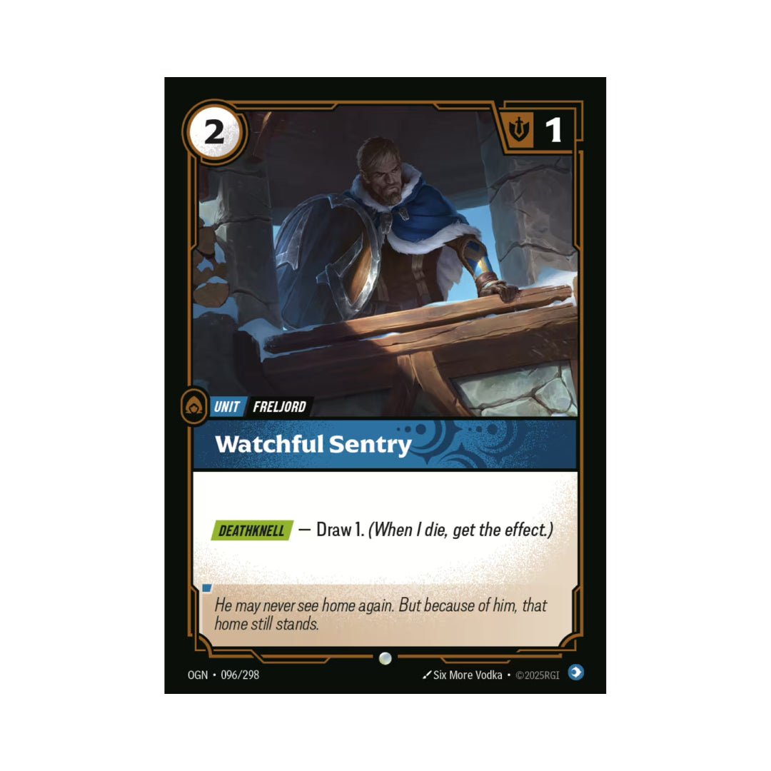Watchful Sentry (OGN - 096) - Cards Beyond
