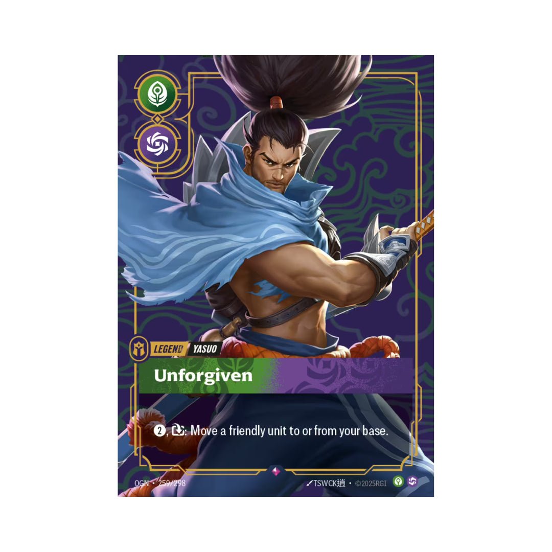 Yasuo - Unforgiven (OGN - 259) - Cards Beyond
