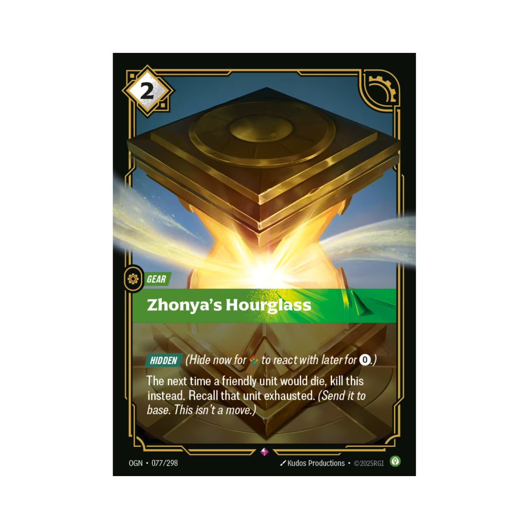 Zhonya's Hourglass (OGN - 077) - Cards Beyond