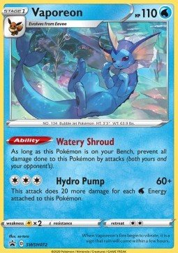 Vaporeon - SWSH Black Star Promos (Promo) [SWSH-072] - Cards Beyond