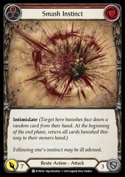 Smash Instinct (Red) (Normal) - Welcome to Rathe - Unlimited (Common) [WTR-U-WTR026] - Cards Beyond