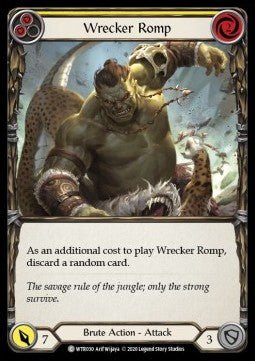 Wrecker Romp (Yellow) (Normal) - Welcome to Rathe - Unlimited (Common) [WTR-U-WTR030] - Cards Beyond