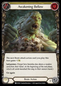 Awakening Bellow (Yellow) (Normal) - Welcome to Rathe - Unlimited (Common) [WTR-U-WTR033] - Cards Beyond