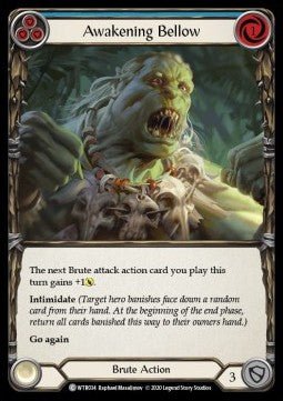 Awakening Bellow (Blue) (Normal) - Welcome to Rathe - Unlimited (Common) [WTR-U-WTR034] - Cards Beyond