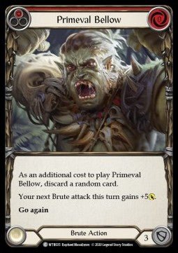 Primeval Bellow (Red) (Normal) - Welcome to Rathe - Unlimited (Common) [WTR-U-WTR035] - Cards Beyond