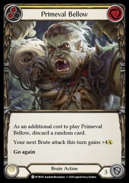 Primeval Bellow (Yellow) (Normal) - Welcome to Rathe - Unlimited (Common) [WTR-U-WTR036] - Cards Beyond
