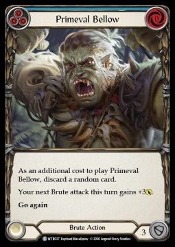 Primeval Bellow (Blue) (Normal) - Welcome to Rathe - Unlimited (Common) [WTR-U-WTR037] - Cards Beyond