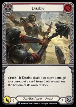 Disable (Red) (Normal) - Welcome to Rathe - Unlimited (Rare) [WTR-U-WTR048] - Cards Beyond