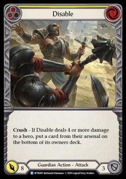 Disable (Yellow) (Normal) - Welcome to Rathe - Unlimited (Rare) [WTR-U-WTR049] - Cards Beyond