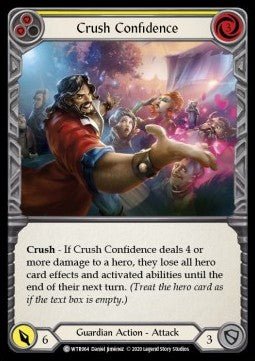 Crush Confidence (Yellow) (Normal) - Welcome to Rathe - Unlimited (Common) [WTR-U-WTR064] - Cards Beyond