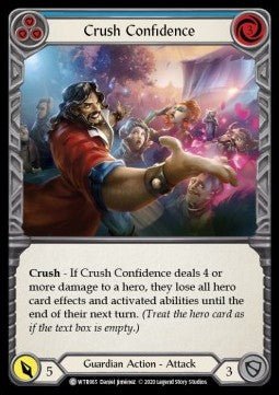 Crush Confidence (Blue) (Normal) - Welcome to Rathe - Unlimited (Common) [WTR-U-WTR065] - Cards Beyond