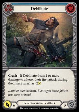 Debilitate (Blue) (Normal) - Welcome to Rathe - Unlimited (Common) [WTR-U-WTR068] - Cards Beyond
