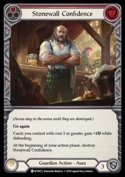 Stonewall Confidence (Red) (Normal) - Welcome to Rathe - Unlimited (Common) [WTR-U-WTR072] - Cards Beyond