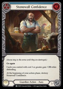 Stonewall Confidence (Blue) (Normal) - Welcome to Rathe - Unlimited (Common) [WTR-U-WTR074] - Cards Beyond