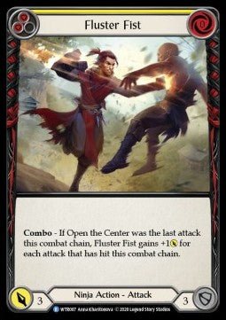 Fluster Fist (Yellow) (Normal) - Welcome to Rathe - Unlimited (Rare) [WTR-U-WTR087] - Cards Beyond