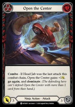 Open the Center (Blue) (Rainbow Foil) - Welcome to Rathe - Unlimited (Common) [WTR-U-WTR097] - Cards Beyond